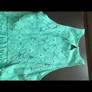 Lauren Conrad teal lace dress size 8